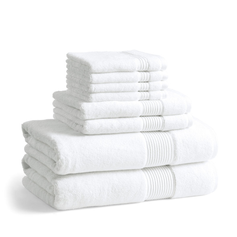 Ted Baker Solid 8-Piece Bath Towel Set White, White