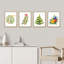Winter Winter Christmas Tree Ornament Bulb Mistletoe, impression sur papier, 4 pièces-97770699-97770700