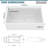 33" L White Workstation Farmhouse Sink Rectanglur Single Bowl Ceramic Kitchen Sink with Accessories