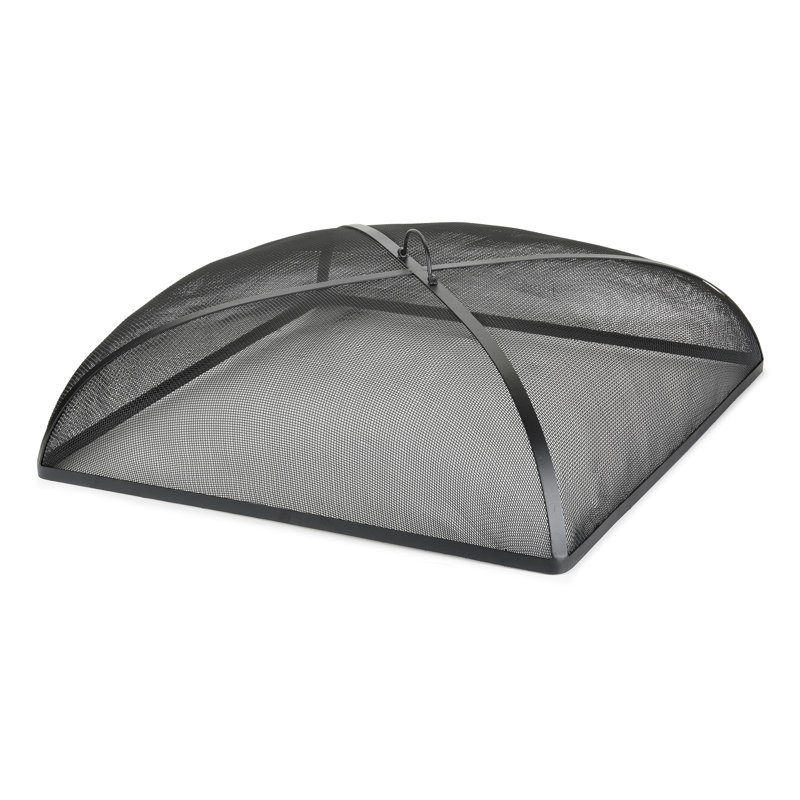 30'' Black Powder-Coated Steel Square Spark Screen