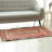 Tapis beige/brun poils longs géométrique fait main Ruddock
