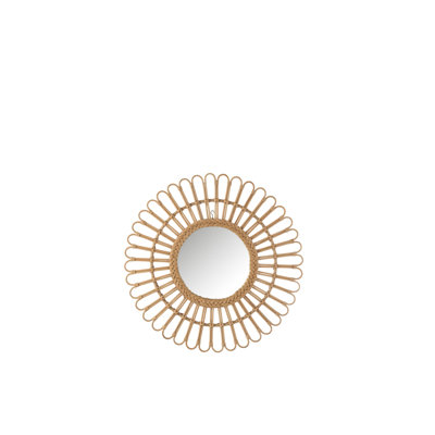 Ajayla Rattan Flat Mirror Set