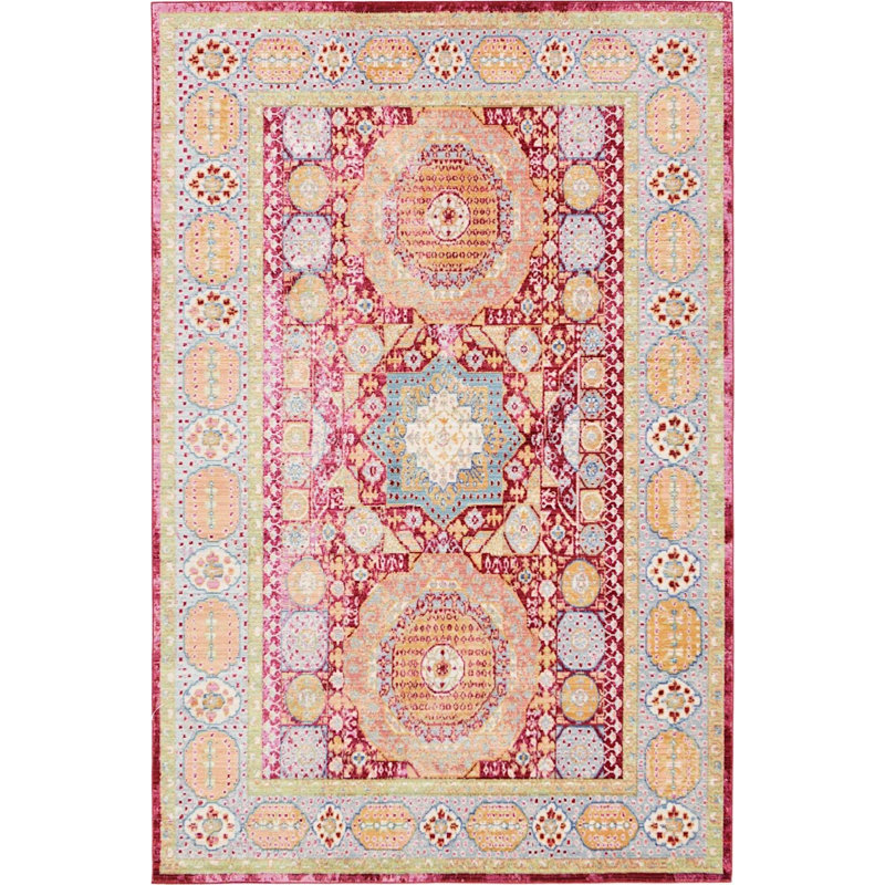 Donminique Geometric Indoor Rug, Rectangle 5' x 8'