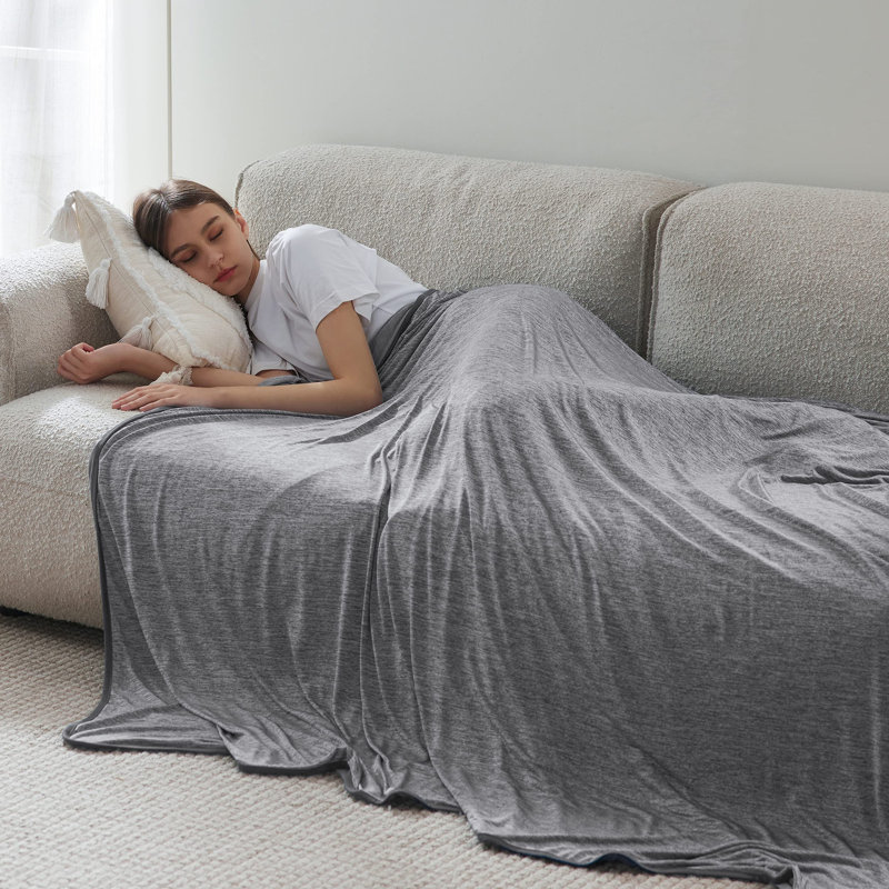 Couverture pour lit double Sleepers, Gris foncé