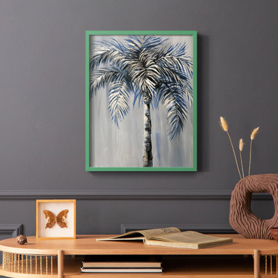 Palm Magic Evening I, reproduction encadrée - bois massif