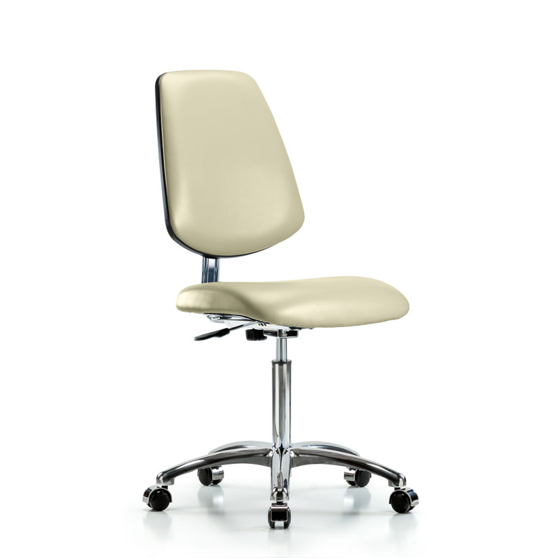 Saoirse Vinyl Clean Room Chair, Adobe, Casters