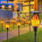 Upgraded Larger Solar Lights Outdoor, 6 Pack Flickering Flame Solar Torch Lights with Super Larger Size for Garden Decor