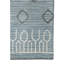 Tapis bleu en laine crocheté à la main Ahnna-377672318