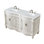 Ensemble de meuble-lavabo double de 60 po pour la salle de bain Mannie
