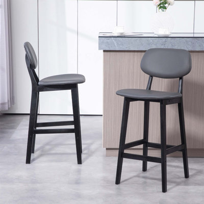 Bigvai Counter Stool with Solid Wood Frame
