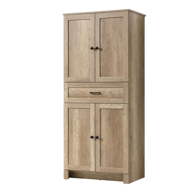 28 Inch Bath Storage Cabinet  in Natural Oak, Natural Oak, 65" H x 28" W x 65" D