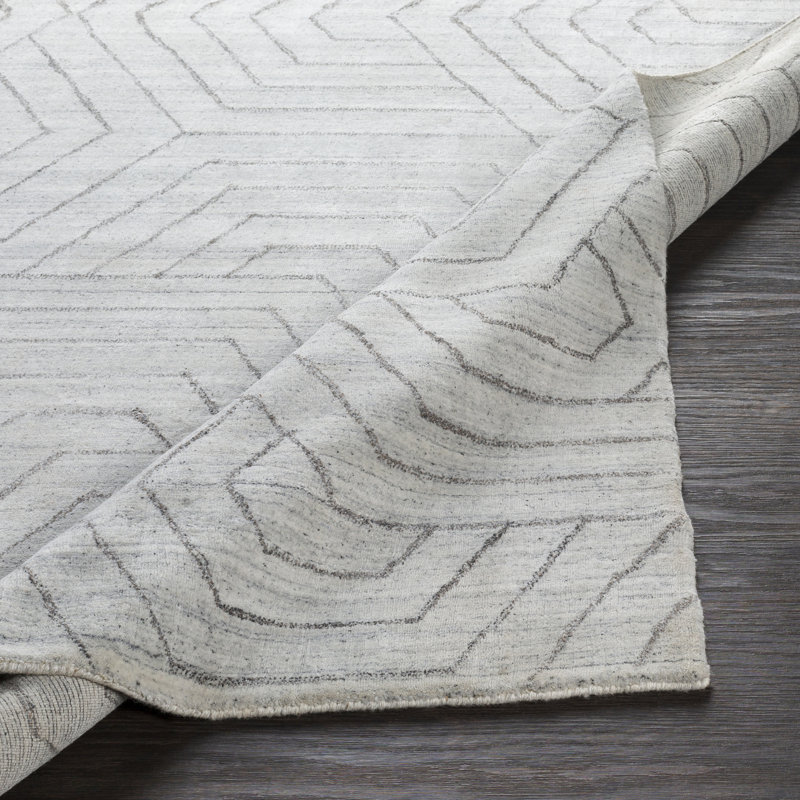 Hollifield Viscose Abstract Indoor Rug, Rectangle 2' x 3'