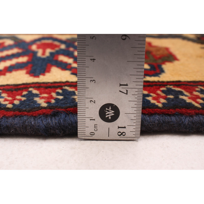 Kargahi One-of-a-Kind Runner: 2'10" X 9'10" New Age Runner Wool Area Rug in Red