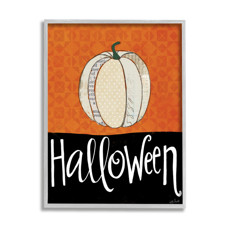Fête d'Halloween à motif festif de citrouille - impression sur bois, H 20 po x l 16 po x P 1,5 po