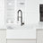 Edison 19" H 1-handle Pull-Down 2-Function Sprayer Kitchen Faucet-28294597-49241195