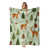 Motif de forêt de cerfs
