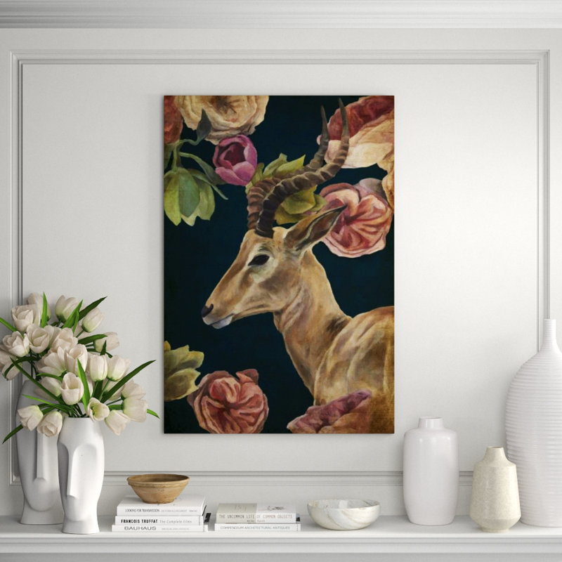 Wild Bouquet X Print by Sarah Atkinson, Brush Gel, 35" H x 24" W x 1.5" D