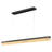 59" Modern Linear Chandelier With Alabaster Shade For Dining Room – Matte Black Finish-565842580-565842578