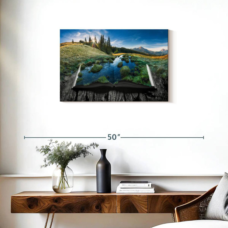 Kerner Book Of Nature, 20" H x 30" W
