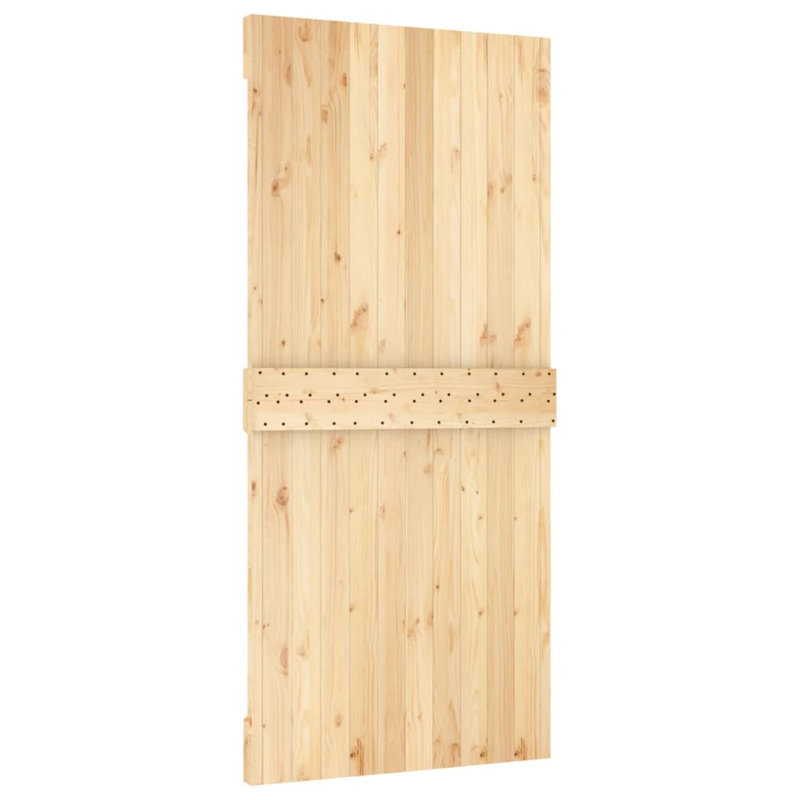 Porte coulissante avec quincaillerie 37,4 x 82,7 po Vidaxl, 37 po x 83 po, Blanc
