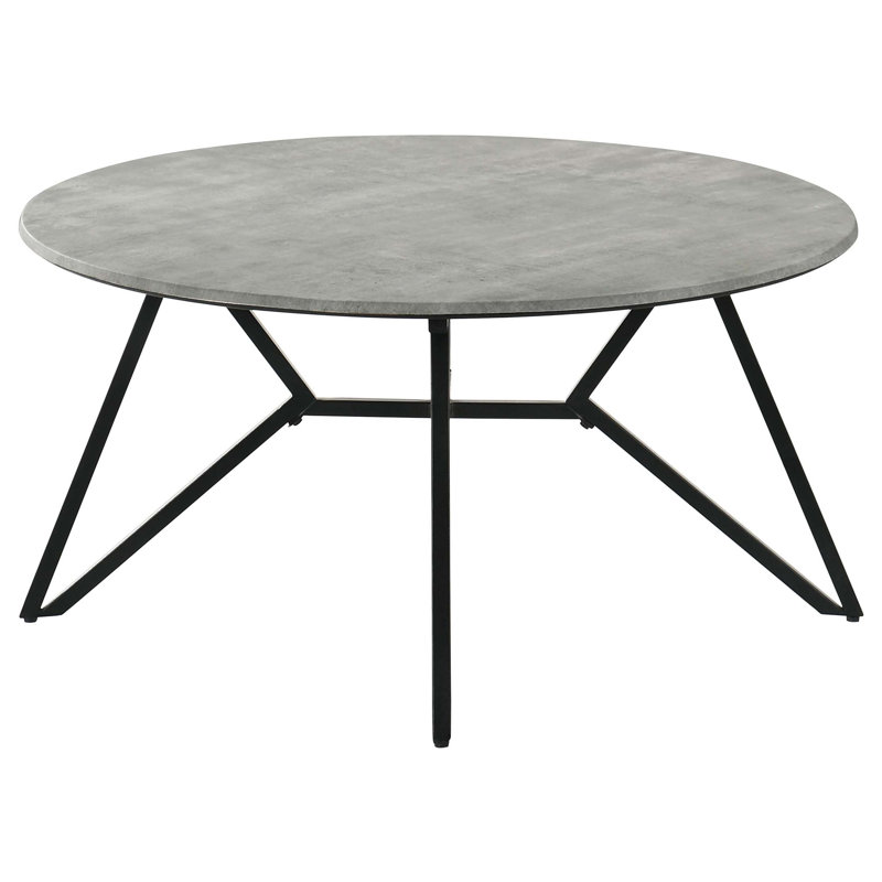 Table basse à plateau rond