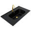 Kora Geo 24" Fluted Wall-Mounted Single Bathroom Vanity with Integrated Ceramic Top & Handles-93609682-93730769