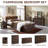 farmhouse sidetable with Charging Station, 2 Drawer Dresser for Bedroom-1052912905