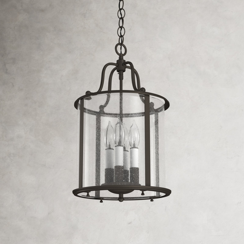 Tide 4 - Light Dimmable Lantern Chandelier, Olde Bronze