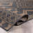 Geometric Border Dark Gray/Natural Easy-Care Jute-Style Indoor/Outdoor Flat Woven Area Rug-667755531-657002376