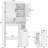 Freestanding Over The Toilet Storage With Pulley-1468525208