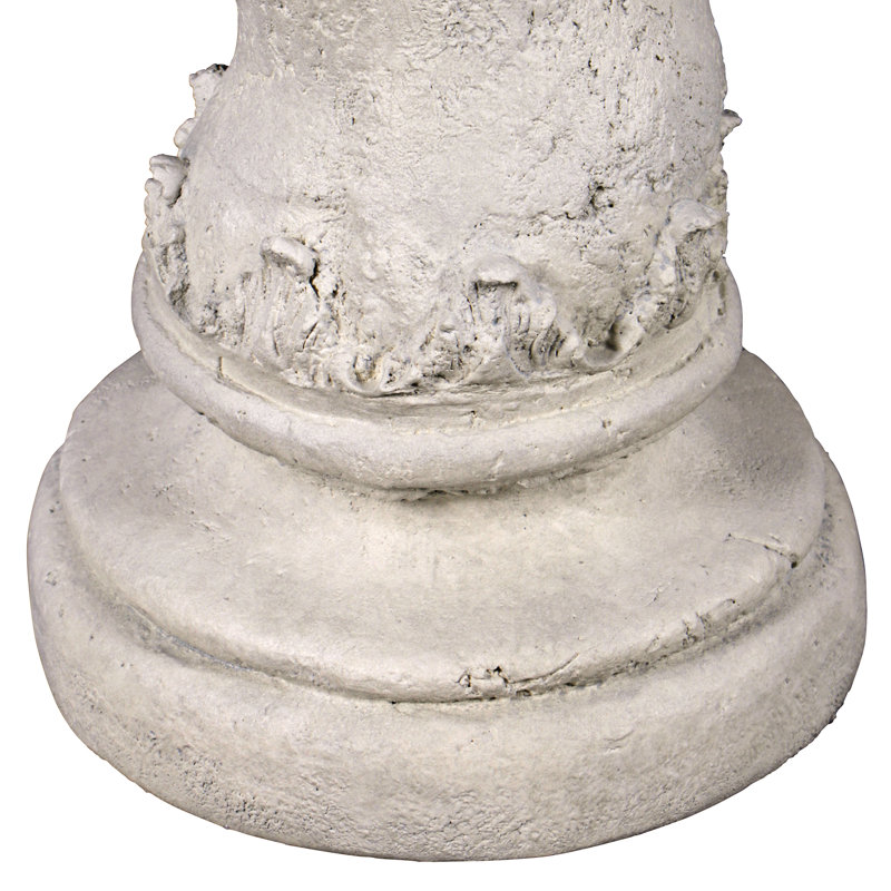 Piédestal à colonne Capitoline Barley, H 36 po x L 12 po x P 12 po