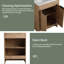Meuble-lavabo autoportant 24 po avec lavabo en céramique blanche et 2 portes d'armoire à fermeture en douceur-1472641768