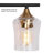 Balendran 4-Light Dimmable Vanity Light with Hammer Glass-1997292256