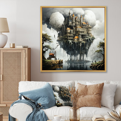 Surréalisme, château mystique - impression