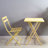 3 Piece Patio Bistro Set Of Foldable Square Table And Chairs-826755095