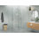 Halo 56 in. x 37 in. x 78 in. 90-degree Fully Frameless Glass Hinged Shower Enclosure