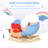Baby Rocking Horse, Plush Animal Rocker Plane with Sound, Red