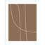 Modern Line Abstract 1 Mushroom Brown by The Creative Bunch Studio-233119400-233119401