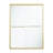  50-54"Wx 72" H Framed Sliding Shower Door with  1/4 inch(6mm) Clear Tempered Glass and Dual Handles,Brushed Gold-131458319