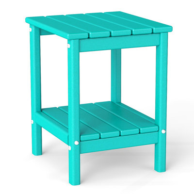 2-tier 14x13in HDPE Outdoor Adirondack Table