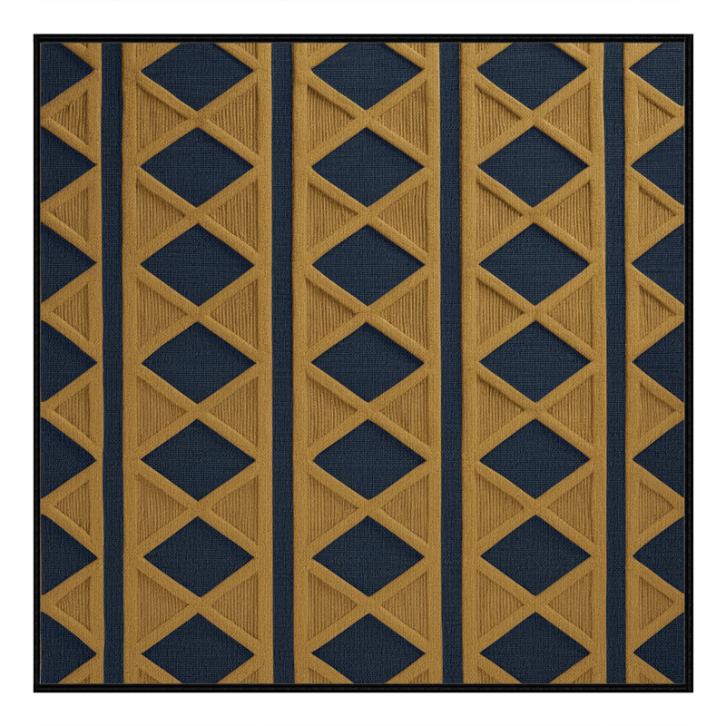 Machine Washable Trellis Gray Area Rug, Square 3'