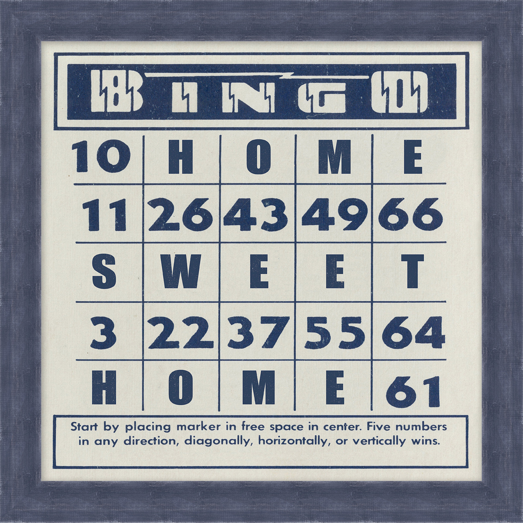 Wendover Art Group Bingo 1 - Picture Frame Textual Art on Paper | Wayfair