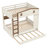 Queen Over Queen Solid Wood Bunk Bed with Trundle, Storage Shelves and Hooks-1509734339-1509734396