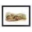 Bachmans Hares by J.W. Audubon - Picture Frame Painting Print-55683456-55683455