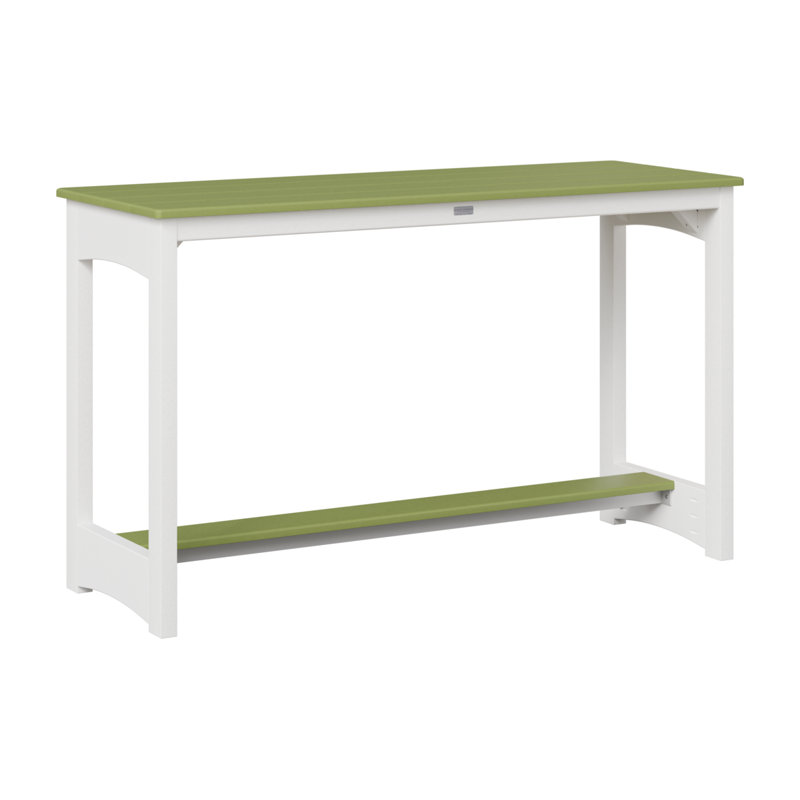 Berlin Gardens Balcony Counter Height Table, Kiwi Green, 35.5" H x 60" W x 22" D