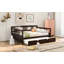 Lit de jour simple Lit en bois avec lit gigogne simple-526641908