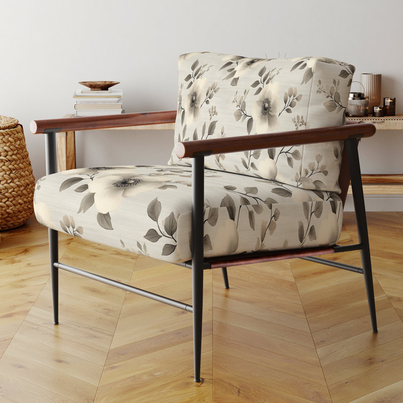 Chaise avec accoudoirs Country Farmhouse, Bras ronds bruns