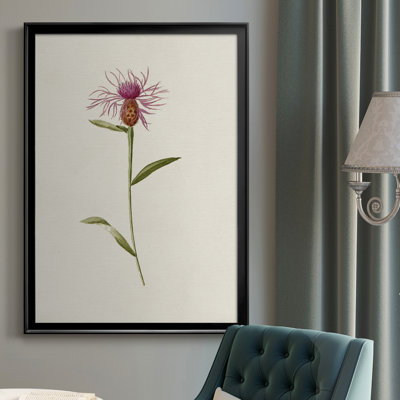 Mauve Garden Flowers VI, toile encadrée de qualité supérieure - prête à être accrochée
