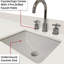 Meuble-lavabo bleu 30 po X P 22 po, comptoir en quartz, miroir et robinet en quartz blanc inclus-852117471