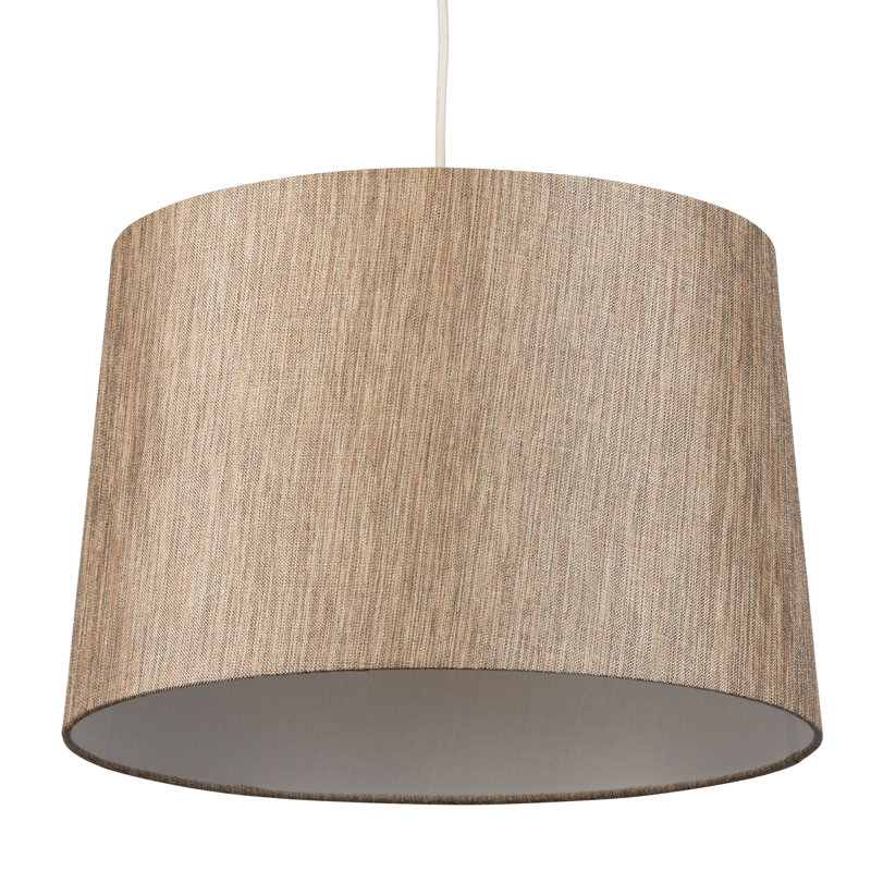 30cm H Polyester Drum Pendant Shade ( Spider ) in Beige